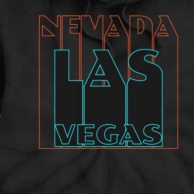 Las Vegas Retro Tie Dye Hoodie