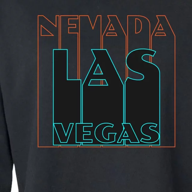 Las Vegas Retro Cropped Pullover Crew