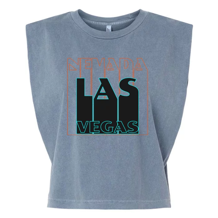 Las Vegas Retro Garment-Dyed Women's Muscle Tee