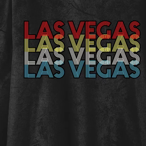 Las Vegas Retro Logo Hooded Wearable Blanket