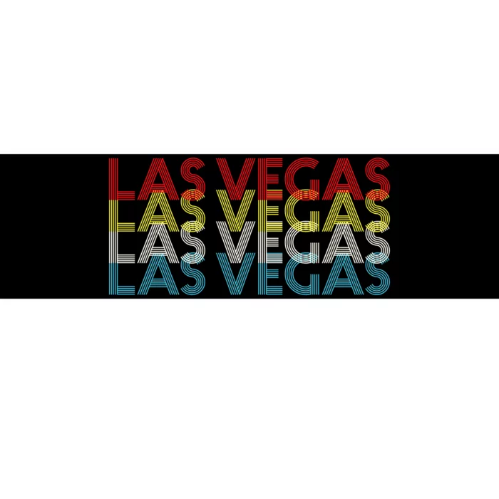 Las Vegas Retro Logo Bumper Sticker