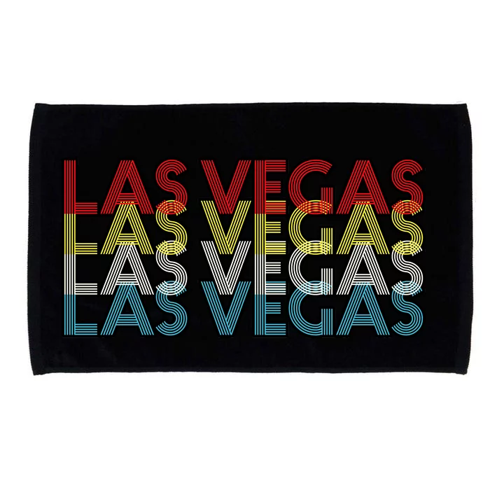 Las Vegas Retro Logo Microfiber Hand Towel