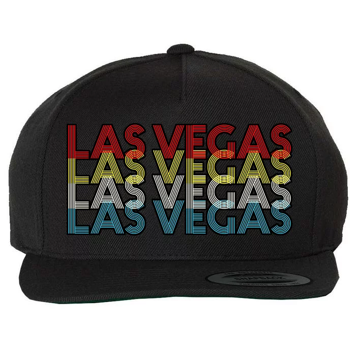 Las Vegas Retro Logo Wool Snapback Cap