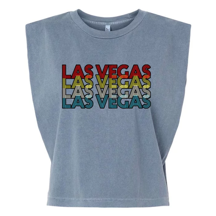 Las Vegas Retro Logo Garment-Dyed Women's Muscle Tee