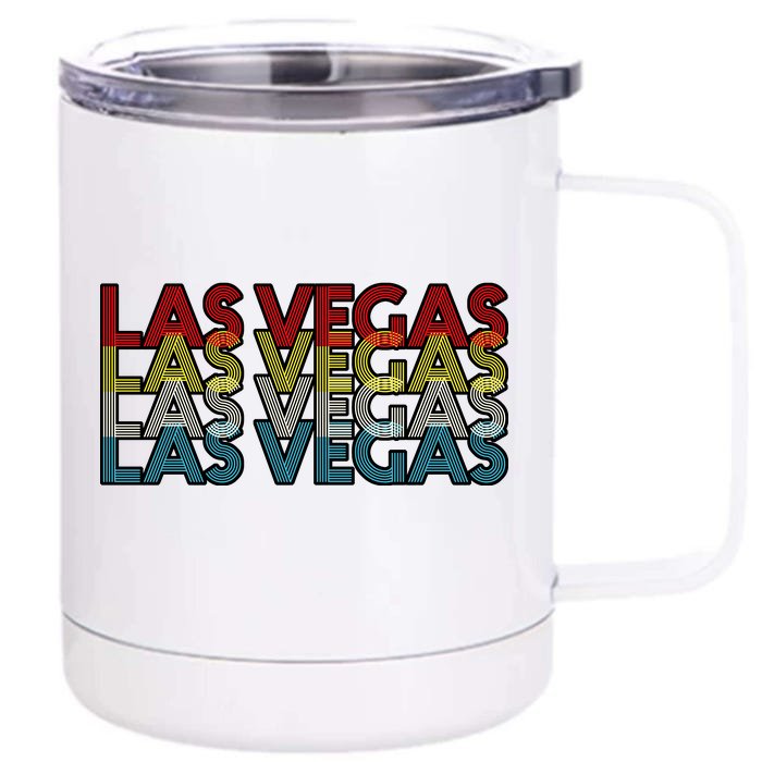 Las Vegas Retro Logo Front & Back 12oz Stainless Steel Tumbler Cup