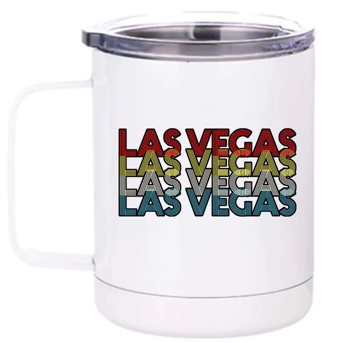 Las Vegas Retro Logo Front & Back 12oz Stainless Steel Tumbler Cup