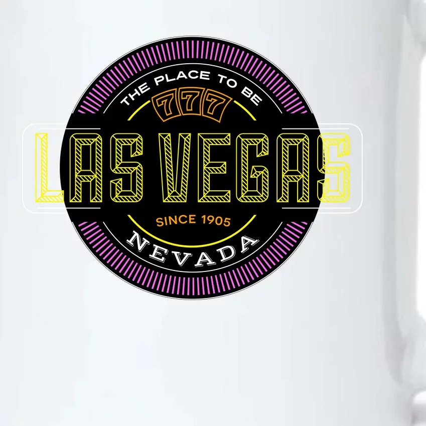 Las Vegas Retro Neon Logo Black Color Changing Mug