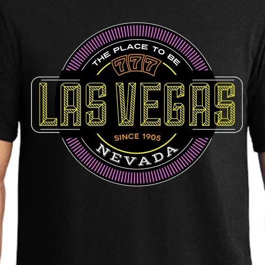 Las Vegas Retro Neon Logo Pajama Set