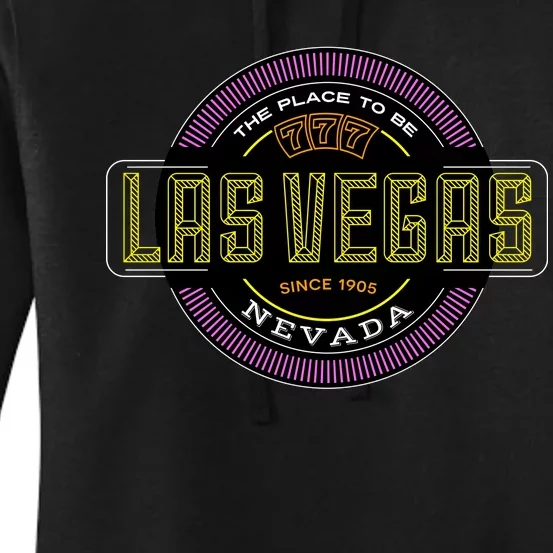 Las Vegas Retro Neon Logo Women's Pullover Hoodie