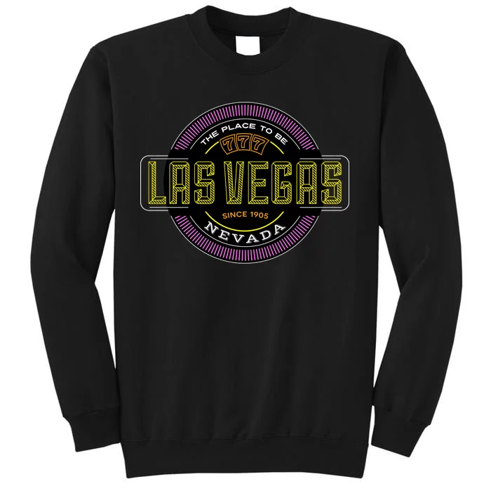 Las Vegas Retro Neon Logo Tall Sweatshirt