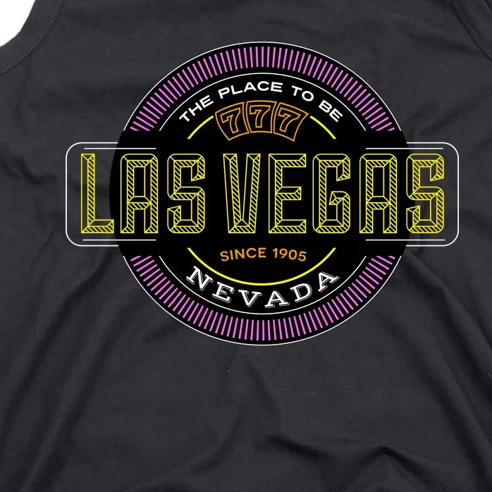 Las Vegas Retro Neon Logo Tank Top