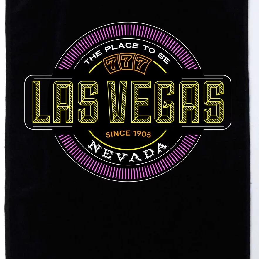 Las Vegas Retro Neon Logo Platinum Collection Golf Towel