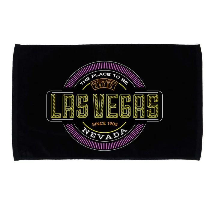 Las Vegas Retro Neon Logo Microfiber Hand Towel