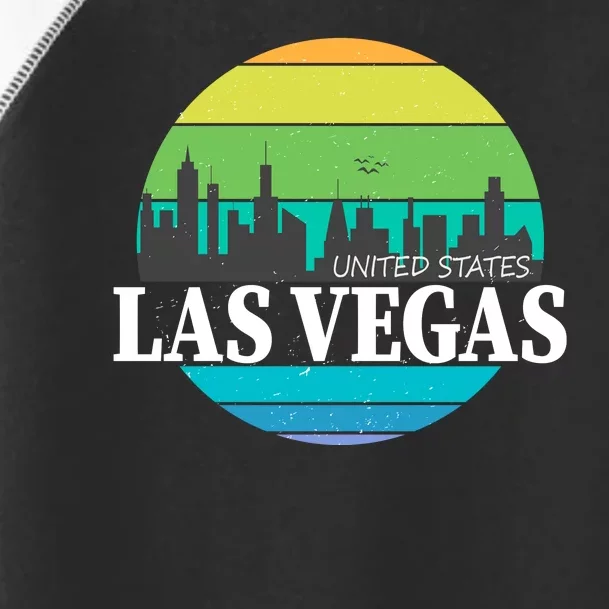 Las Vegas Retro Skyline Toddler Fine Jersey T-Shirt