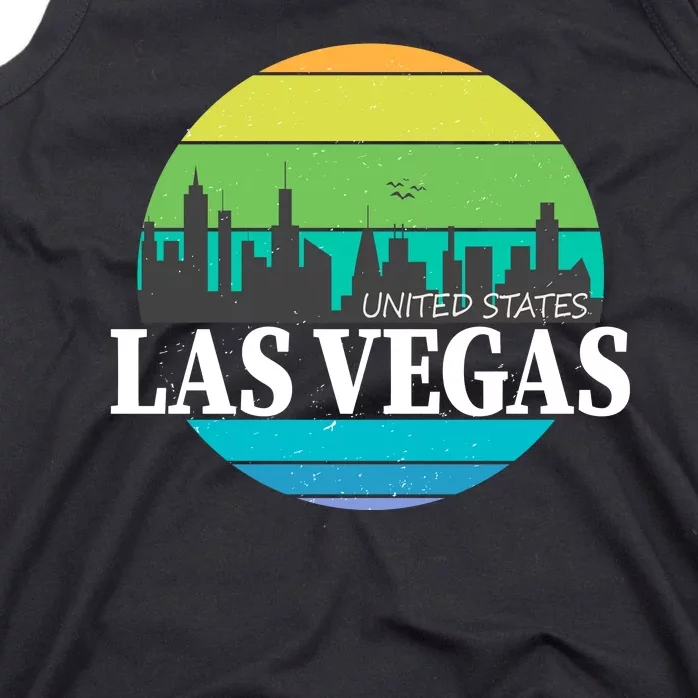 Las Vegas Retro Skyline Tank Top