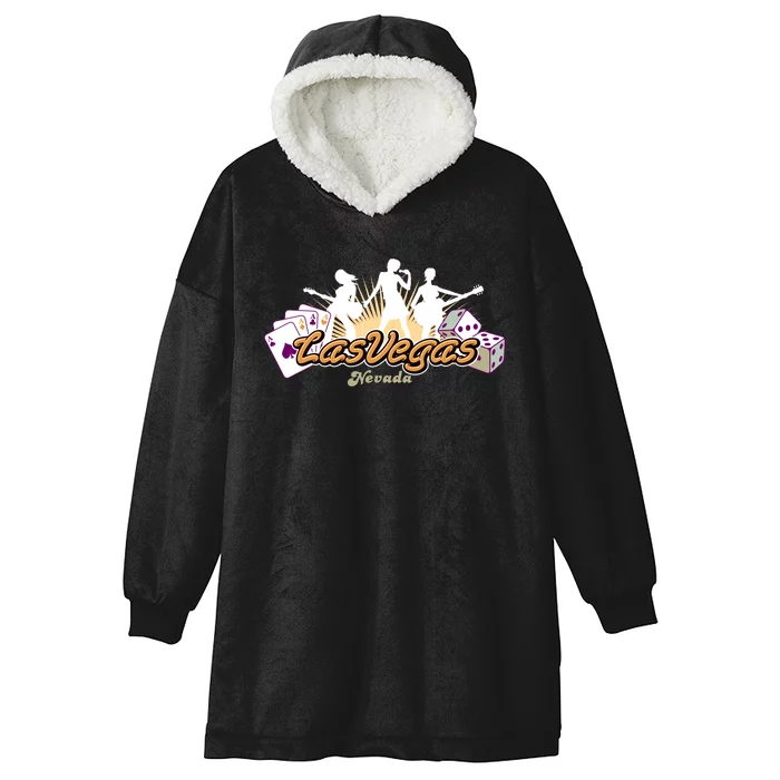 Las Vegas Rock Hooded Wearable Blanket