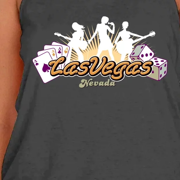 Las Vegas Rock Women's Knotted Racerback Tank