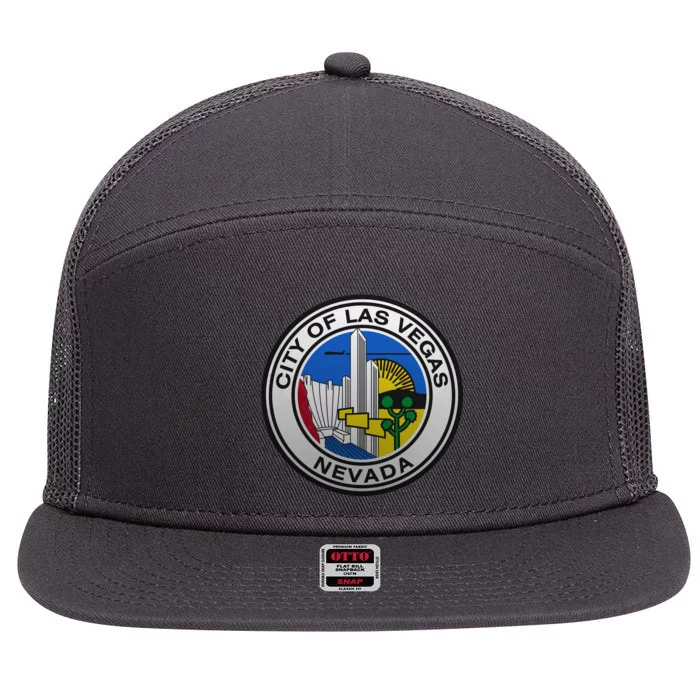 Las Vegas Seal 7 Panel Mesh Trucker Snapback Hat