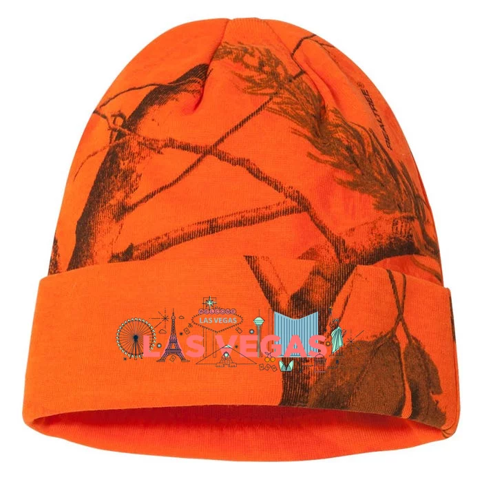 LAS Vegas Sketch Skyline Kati - 12in Camo Beanie