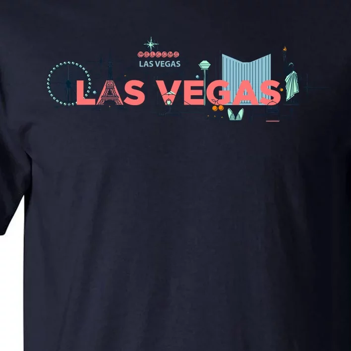 LAS Vegas Sketch Skyline Tall T-Shirt