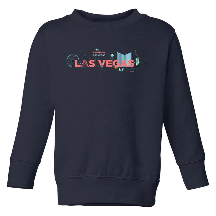 LAS Vegas Sketch Skyline Toddler Sweatshirt