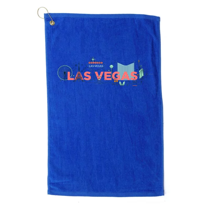 LAS Vegas Sketch Skyline Platinum Collection Golf Towel