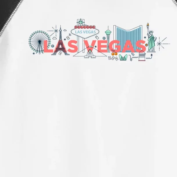 LAS Vegas Sketch Skyline Toddler Fine Jersey T-Shirt