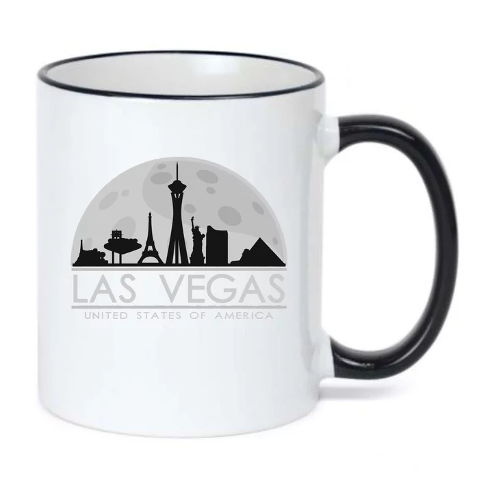 Las Vegas Skyline Black Color Changing Mug