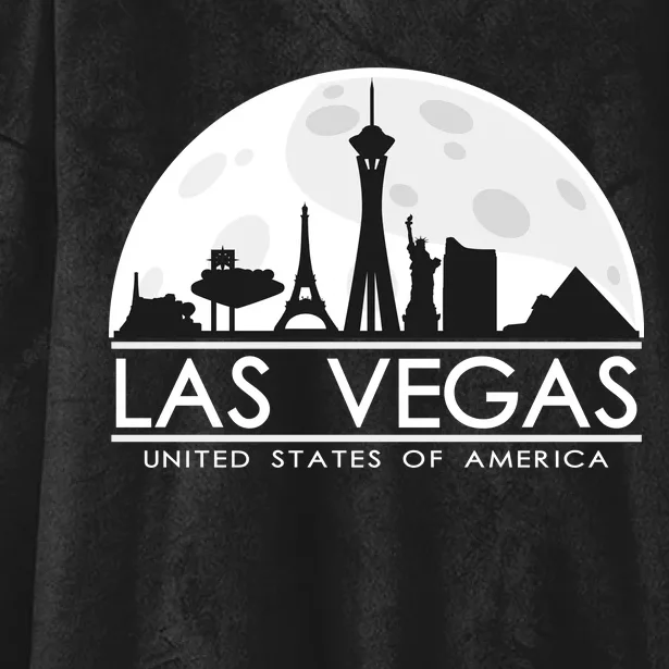 Las Vegas Skyline Hooded Wearable Blanket