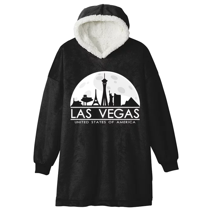 Las Vegas Skyline Hooded Wearable Blanket