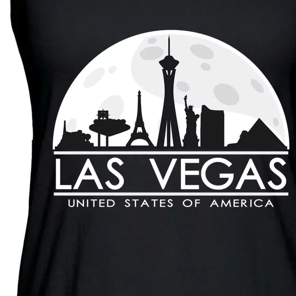 Las Vegas Skyline Ladies Essential Flowy Tank