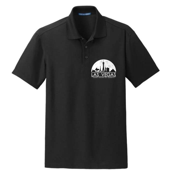 Las Vegas Skyline Dry Zone Grid Performance Polo