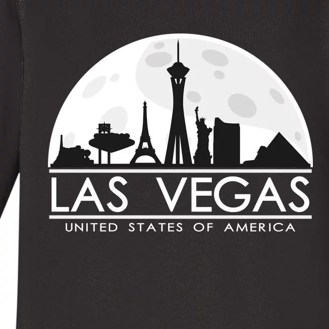 Las Vegas Skyline Baby Long Sleeve Bodysuit