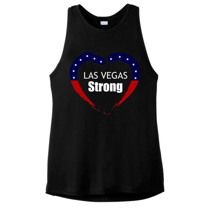 Las Vegas Strong Ladies Tri-Blend Wicking Tank