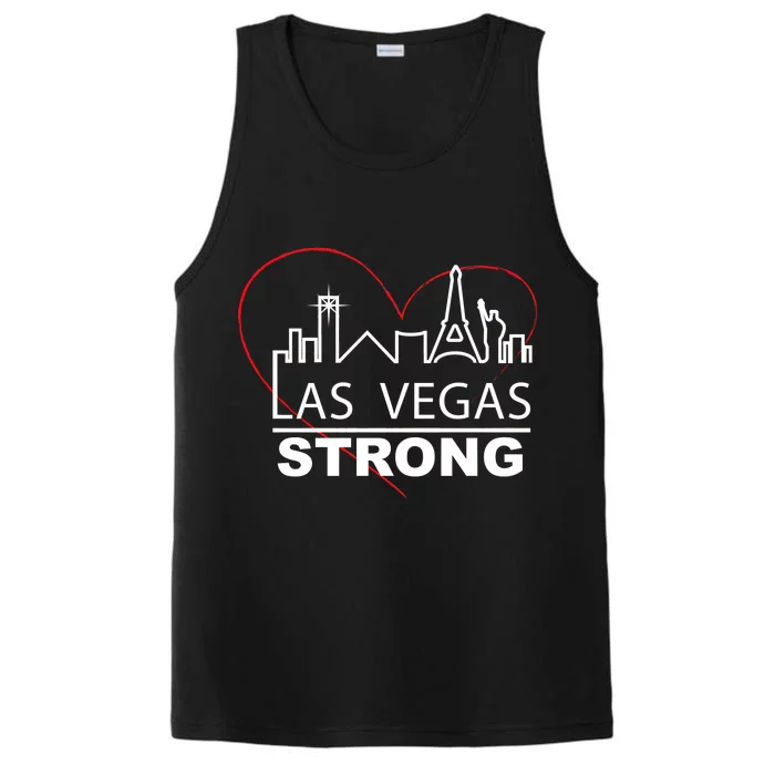 Las Vegas Strong Heart Skyline Performance Tank