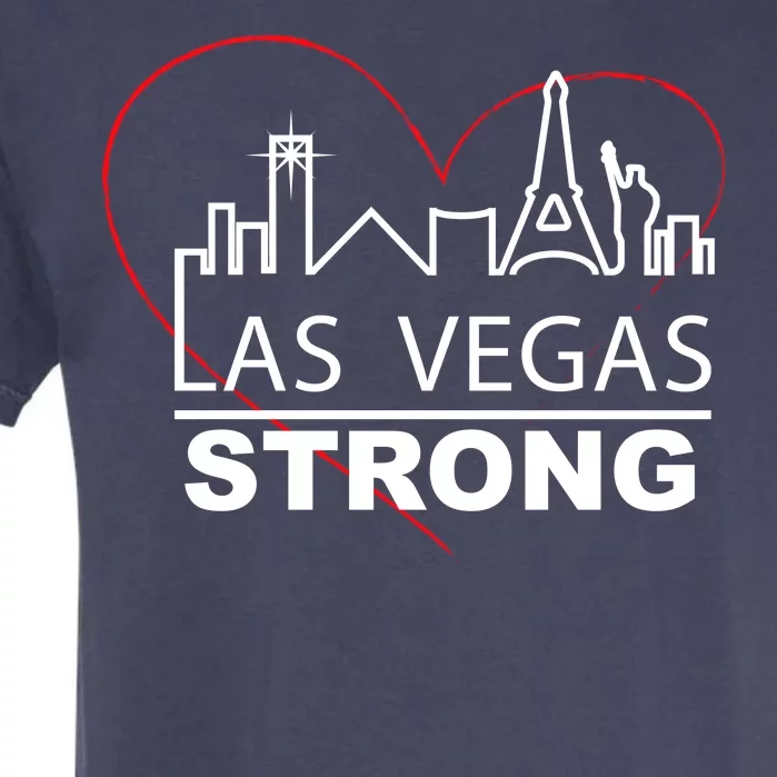 Las Vegas Strong Heart Skyline Garment-Dyed Heavyweight T-Shirt