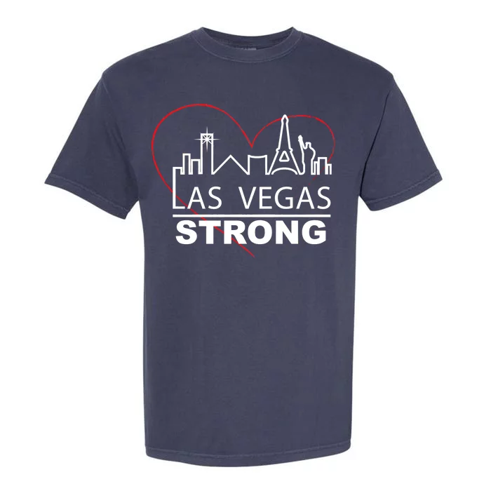 Las Vegas Strong Heart Skyline Garment-Dyed Heavyweight T-Shirt