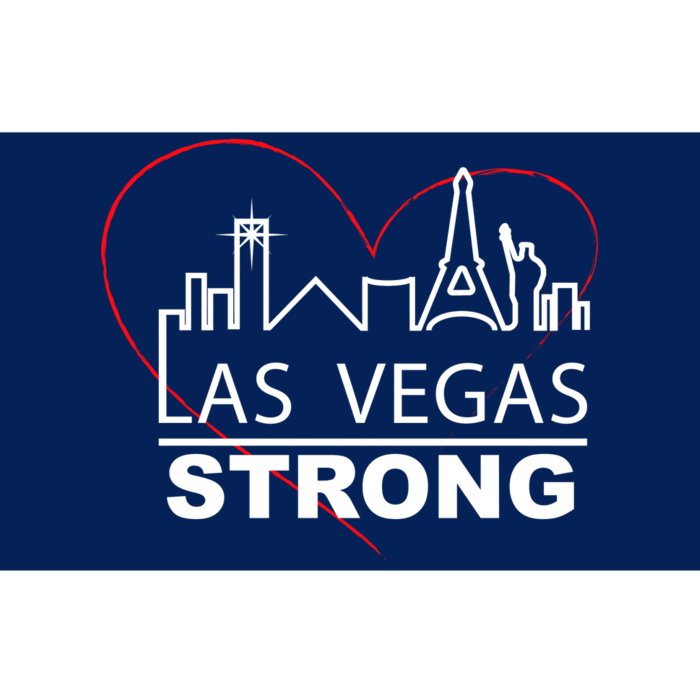 Las Vegas Strong Heart Skyline Bumper Sticker