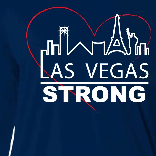 Las Vegas Strong Heart Skyline Cooling Performance Long Sleeve Crew