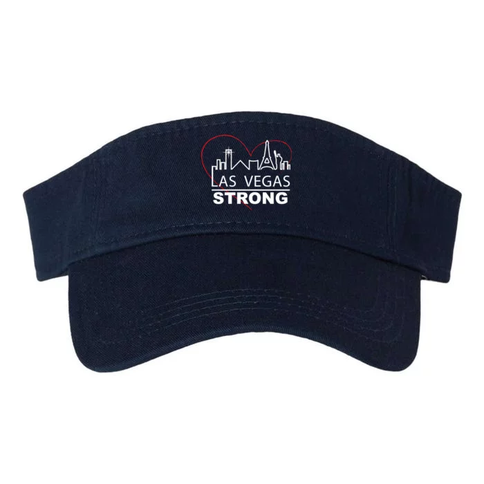 Las Vegas Strong Heart Skyline Valucap Bio-Washed Visor