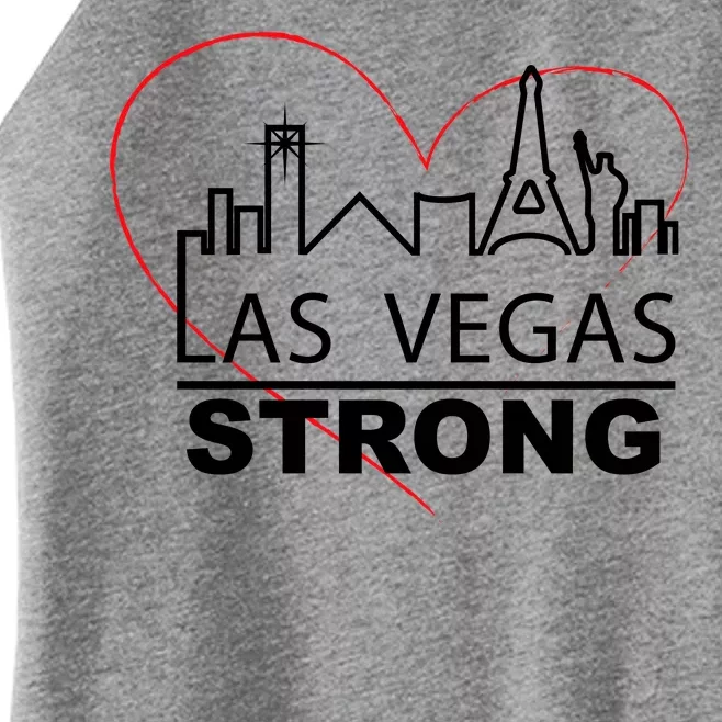 Las Vegas Strong Heart Skyline Women’s Perfect Tri Rocker Tank