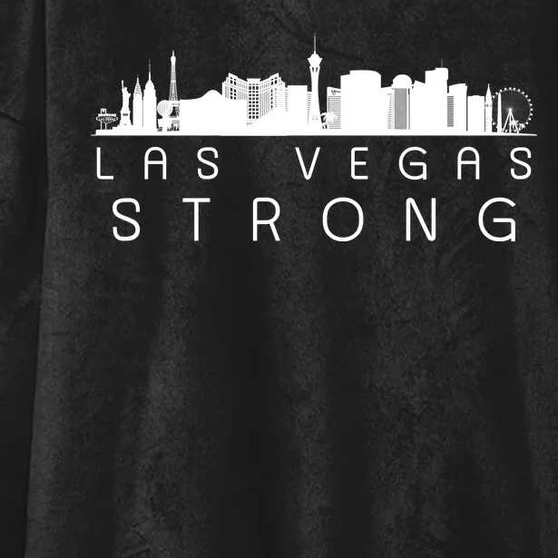 Las Vegas Strong Vegas Skyline Hooded Wearable Blanket