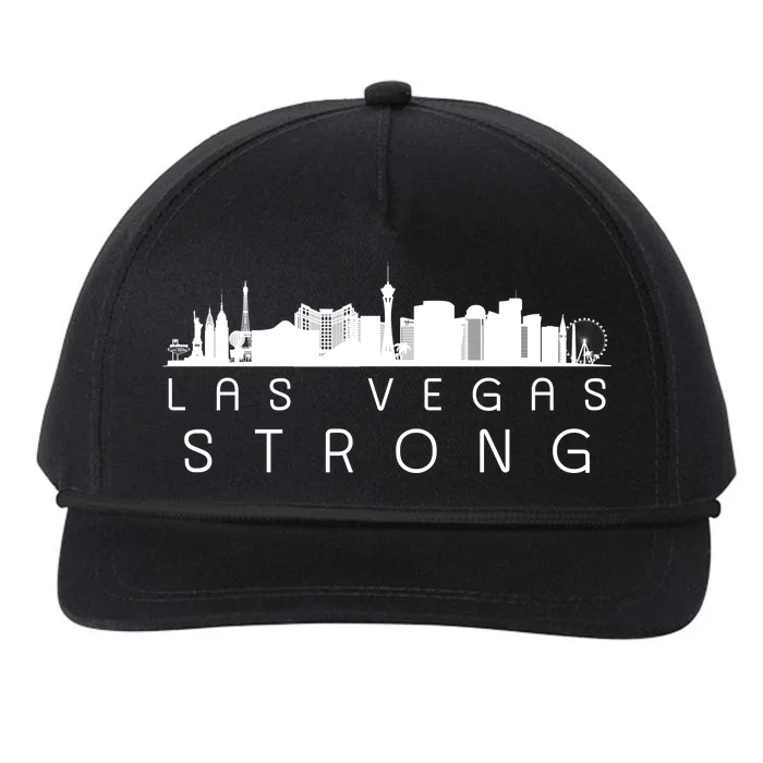 Las Vegas Strong Vegas Skyline Snapback Five-Panel Rope Hat