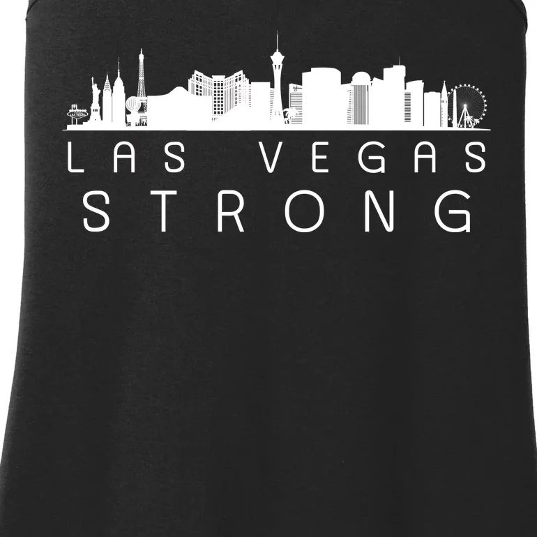 Las Vegas Strong Vegas Skyline Ladies Essential Tank