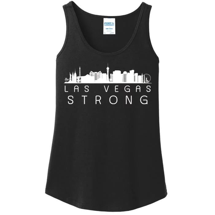 Las Vegas Strong Vegas Skyline Ladies Essential Tank