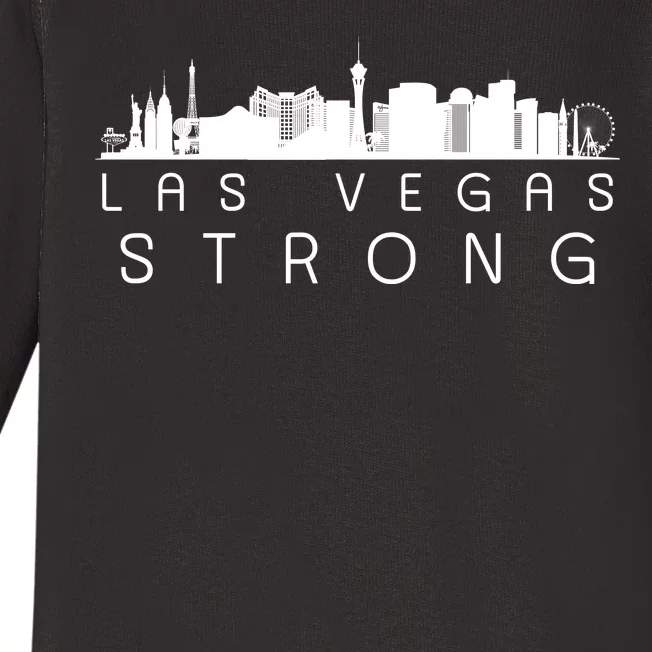 Las Vegas Strong Vegas Skyline Baby Long Sleeve Bodysuit