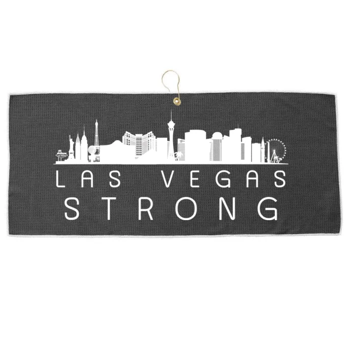 Las Vegas Strong Vegas Skyline Large Microfiber Waffle Golf Towel