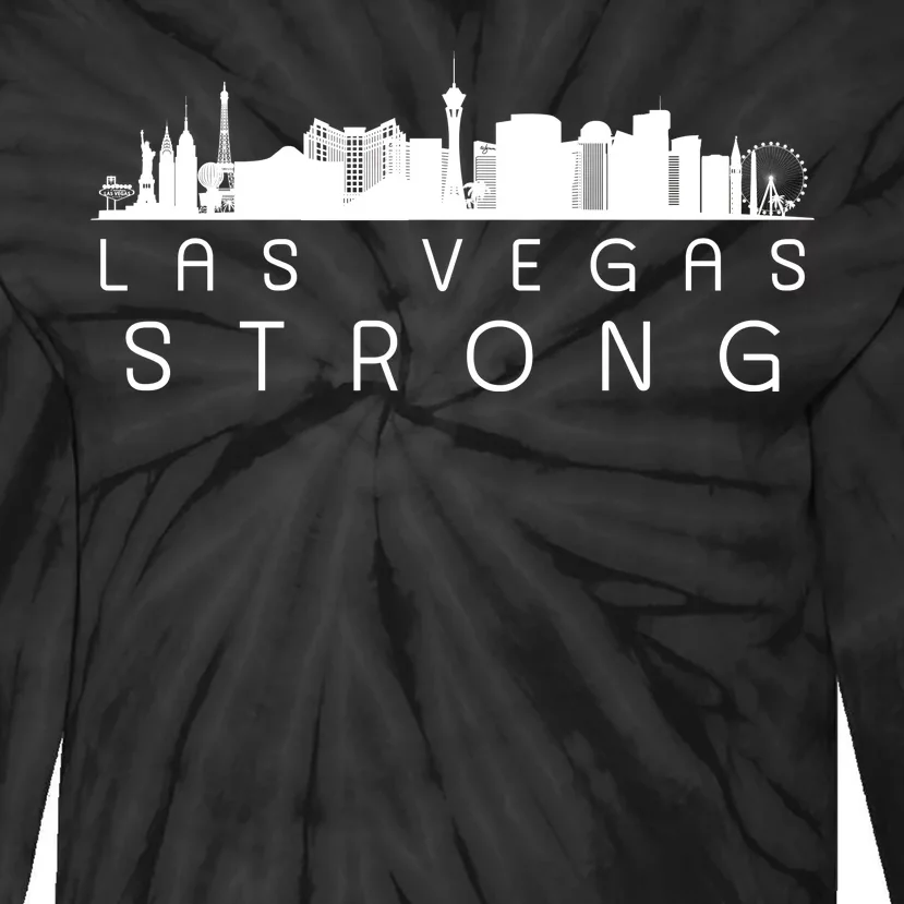 Las Vegas Strong Vegas Skyline Tie-Dye Long Sleeve Shirt