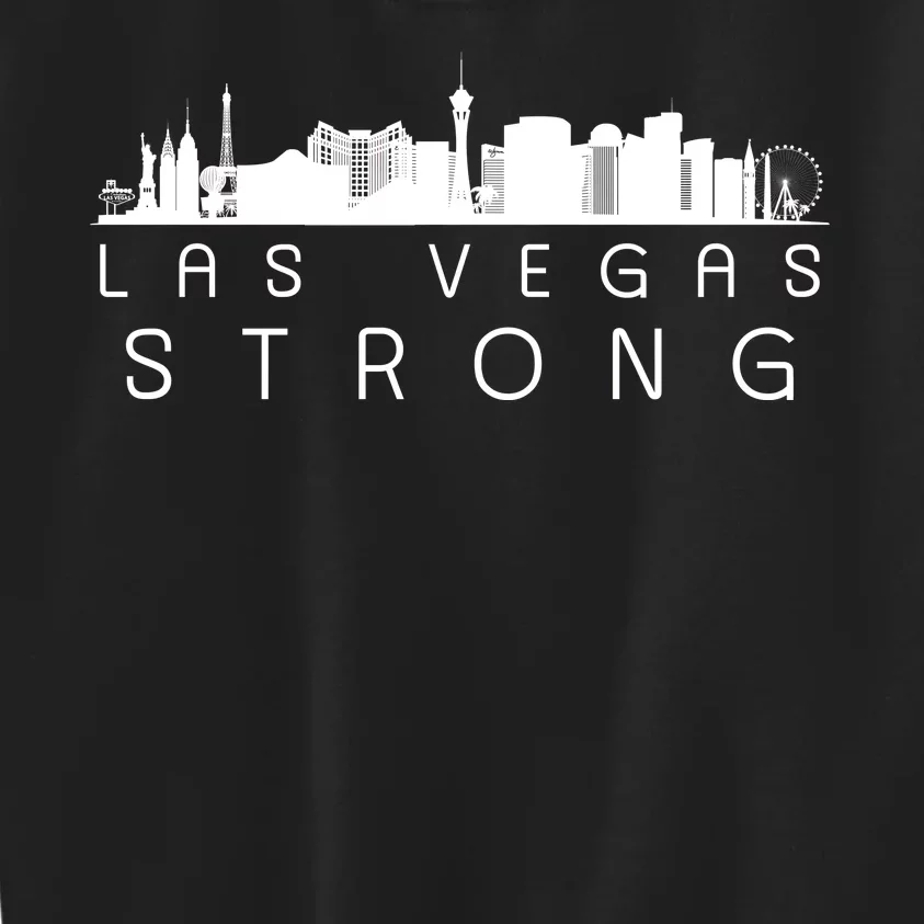 Las Vegas Strong Vegas Skyline Kids Sweatshirt