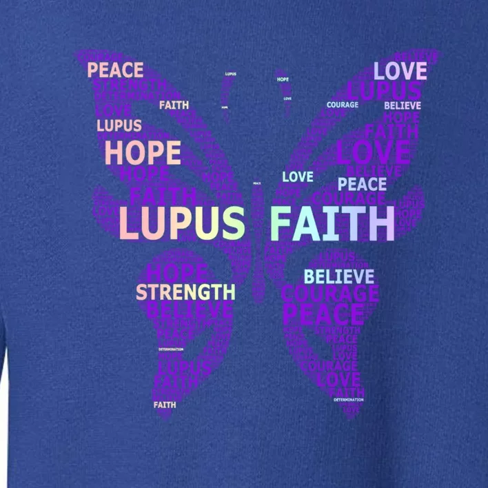 Lupus Awareness Support Strong Diva Survivor Purple Ribbon Gift Toddler Sweatshirt